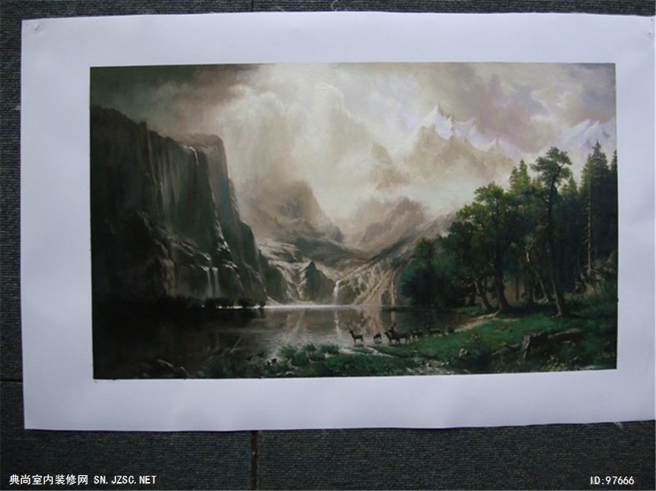 欧式风格 古典风景挂画 (4)